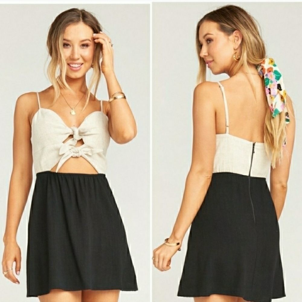 SHOW Me Your MuMu Layla Tie Dress Sz S